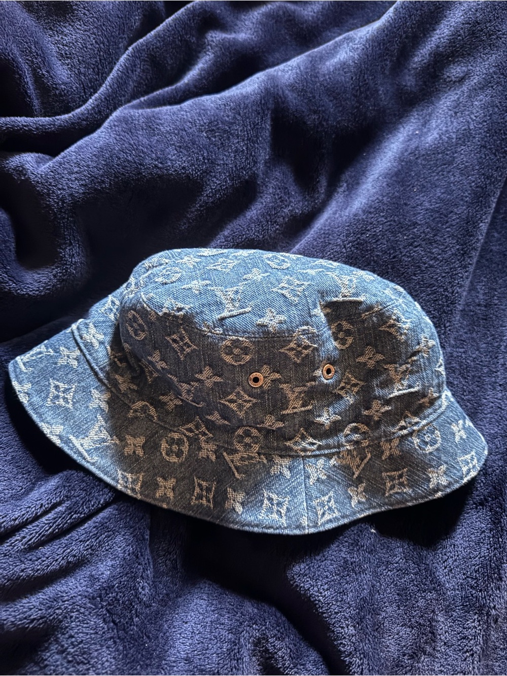 LV essential Bucket Hat - Blue
